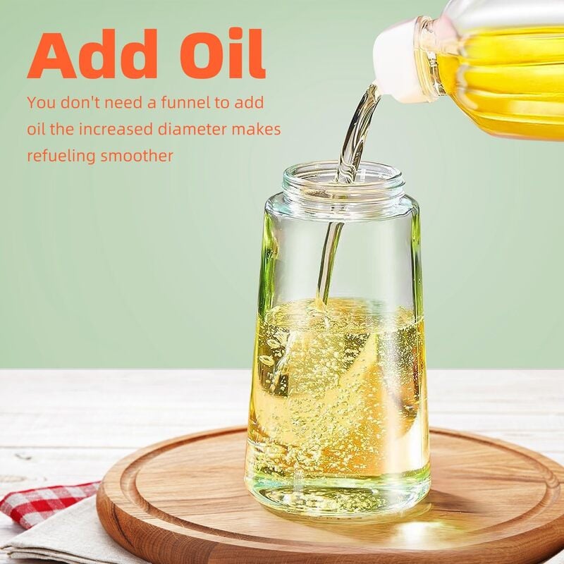 💕2 in 1 Glass Oil Sprayer & Dispenser🔥