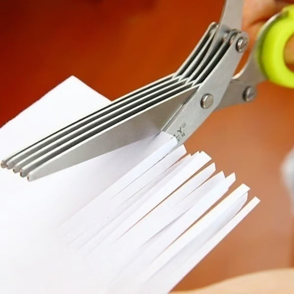 🔥Last Day 🔥BUY 2 GET 1 FREE Each $ 9.96  🔥5 Blade Kitchen Salad Scissors